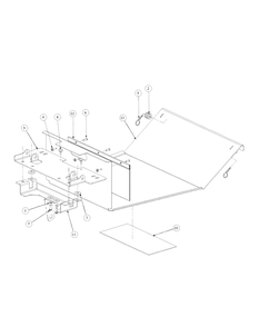 Floor Panel Assembly Diagram and Parts List for M48-KW 53CB5DAV750-19-HP-OHV Cub Cadet Lawn Tractor